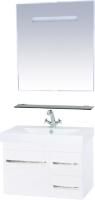 Мебель для ванной Misty Эмилия 75 подвесная белая