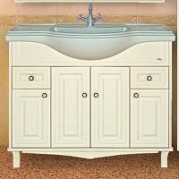 Тумба под раковину Misty Шармель 105 светло-бежевая эмаль