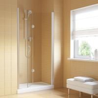 Душевая дверь в нишу Vegas Glass GPS LUX 90 07 01 R профиль матовый хром, стекло прозрачное