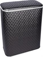 Корзина для белья Geralis CBH-S черная, хром, большая