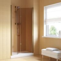 Душевая дверь в нишу Vegas Glass GPS LUX 95 05 05 R профиль бронза, стекло бронза