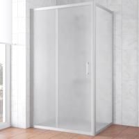 Душевой уголок Vegas Glass ZP+ZPV NOVO 100*90 07 10 профиль матовый хром, стекло сатин