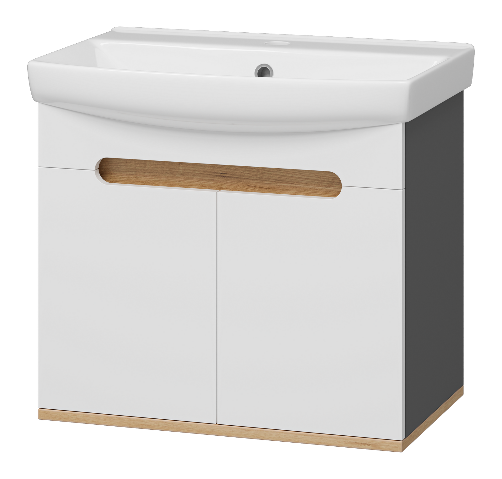 Тумба с раковиной Misty Сканди 60 подвесная