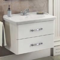 Тумба с раковиной Comforty Неаполь 80 белый глянец