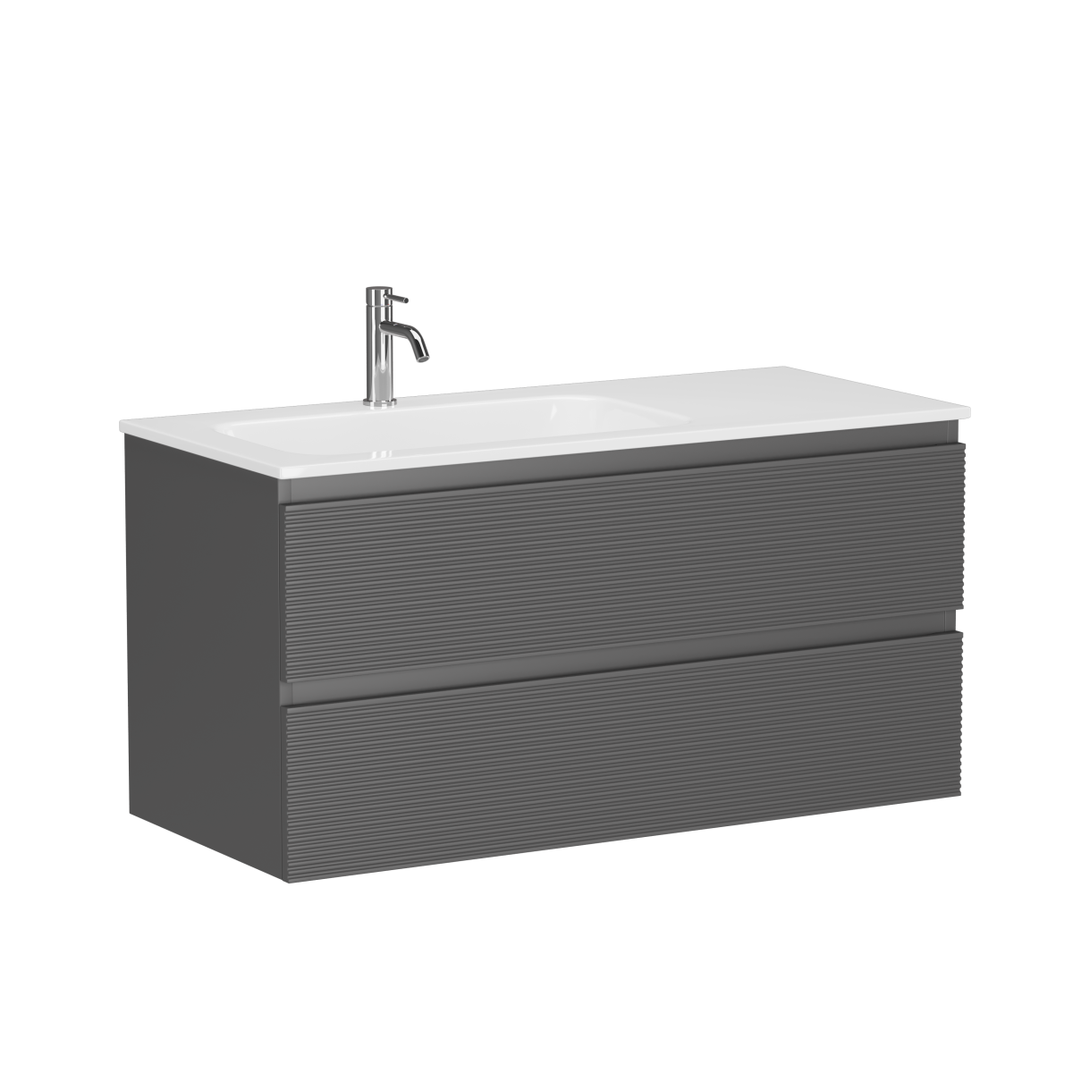 Тумба с раковиной Sancos Folk 120 L grey soft