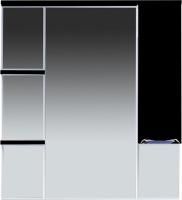 Зеркало-шкаф Misty Кристи 90 черная эмаль R