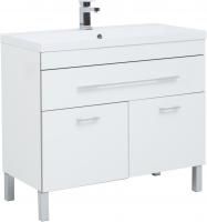 Тумба с раковиной Aquanet Верона 100 белая, 1 ящик, 2 двери
