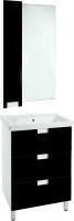 Мебель для ванной Bellezza Пегас 50 напольная, черная