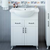 Тумба с раковиной Sanflor Глория 65, белая