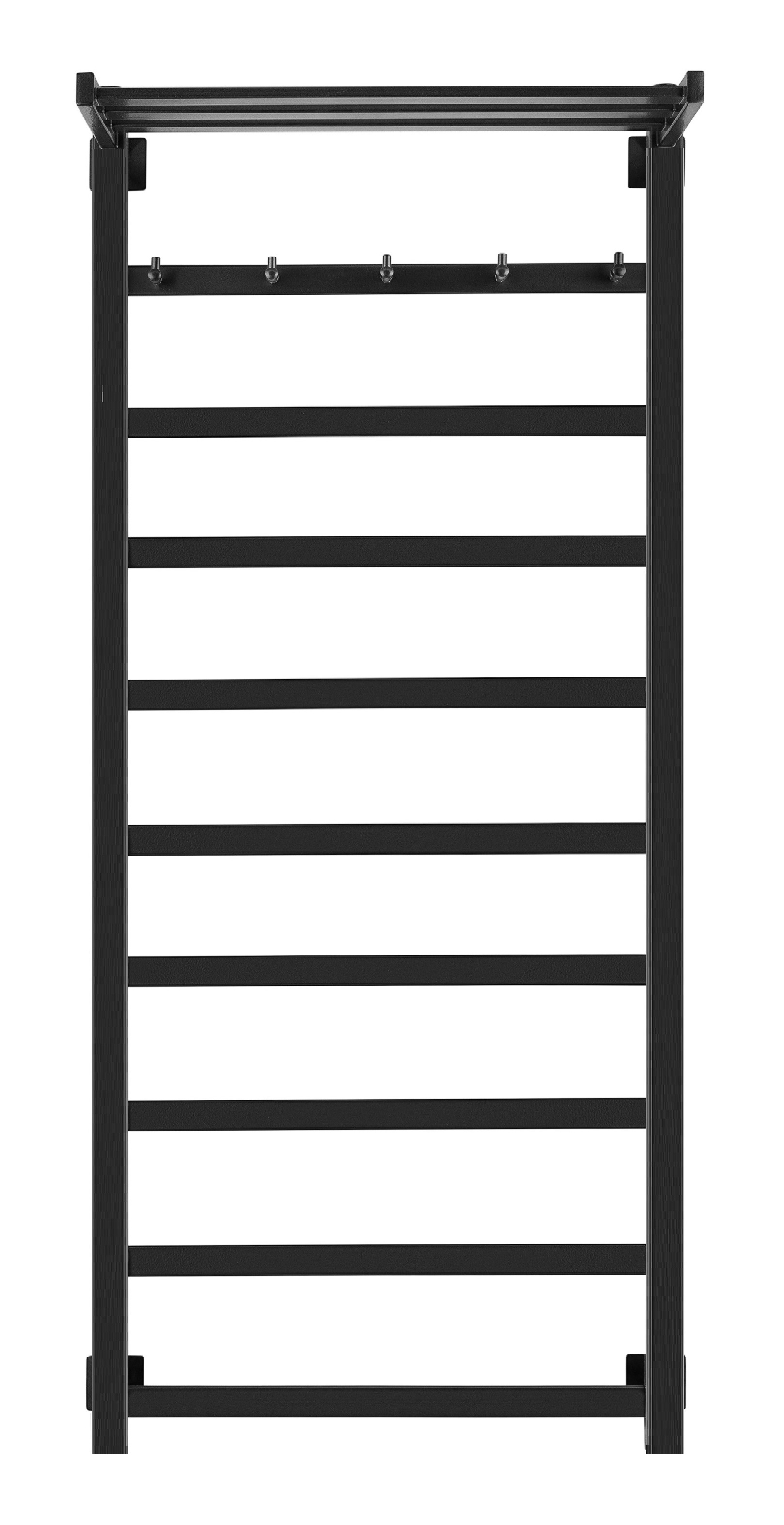 Полотенцесушитель водяной Secado Корсико 1 КСП 120/40, черный матовый