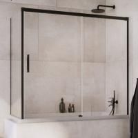 Шторка на ванну Radaway Idea Black PN DWJ+S 160 R x 80 L