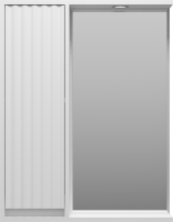 Зеркало Brevita Balaton 65 L, белое