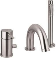 Смеситель на борт ванны Paffoni Light LIG047ST сталь