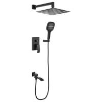 Душевая система Hansberge H6077BL, черный