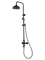 Душевая стойка Wonzon & Woghand Retro WW-B3041-MB с термостатом