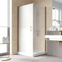 Душевой уголок Vegas Glass EP-Fis LUX 80*120 05 10 L профиль бронза, стекло сатин