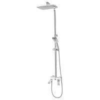 Душевая стойка Hansberge H5077W1, белый/хром