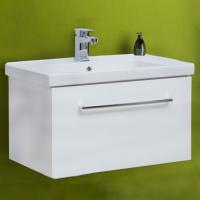 Тумба под раковину Dreja Big Inn 80 подвесная, белый глянец