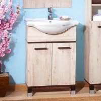 Тумба под раковину Бриклаер Карибы 60 дуб кантри, венге