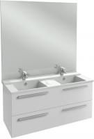 Мебель для ванной Jacob Delafon Struktura 120 белый блестящий, 2 ящика