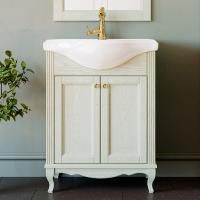 Тумба под раковину ValenHouse Эллина 65 слоновая кость, фурнитура золото