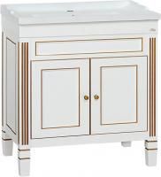 Тумба под раковину Misty Женева 80 белая патина