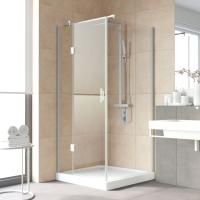 Душевой уголок Vegas Glass AFP-Fis Lux 100 07 01 L профиль матовый хром, стекло прозрачное