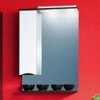 Зеркало-шкаф Бриклаер Токио 60 L венге, белый глянец