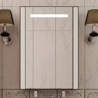 Зеркало Misty Гранд Lux 80 бело-черная кожа croco