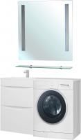 Мебель для ванной Bellezza Олиссия 120 белая, под стиральную машину, 2 ящика