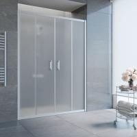 Душевая дверь в нишу Vegas Glass Z2P 150 07 10 профиль матовый хром, стекло сатин