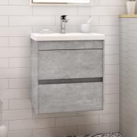 Тумба с раковиной Art&Max Family 50, подвесная, Cemento Veneto