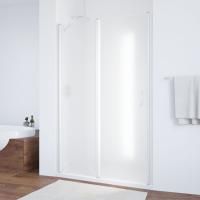 Душевая дверь в нишу Vegas Glass EP-F-1 115 01 10 L профиль белый, стекло сатин