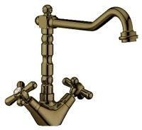 Смеситель для кухни Webert Armony AM780102  состаренная бронза