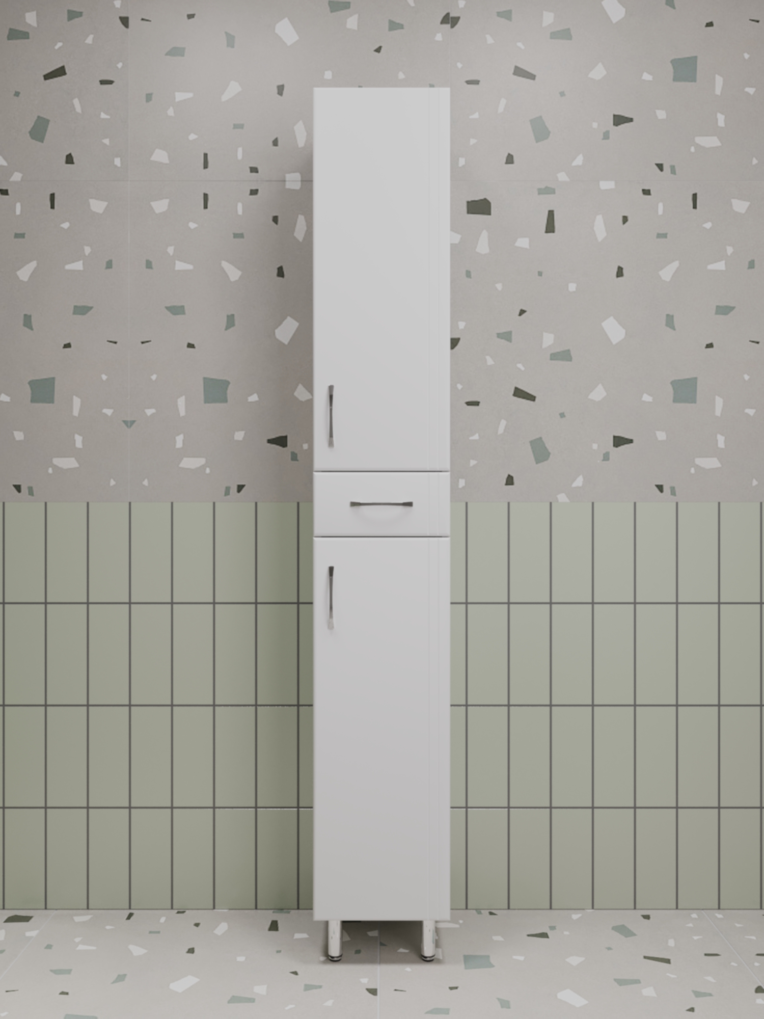 Шкаф-пенал Style Line Эко Стандарт 30 с бельевой корзиной