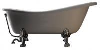 Ванна из искусственного камня Kerasan Retro 1051K3 на металлических ногах Бронза