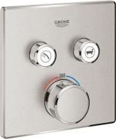 Смеситель для ванны Grohe Grohtherm SmartControl 29124DC0 суперсталь, термостат