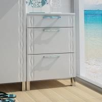 Тумба Triton Кристи 60, 3 ящика, белая