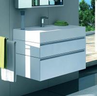 Тумба с раковиной Aquaton Ричмонд 80 белая