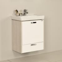 Тумба с раковиной Aquaton Йорк 55 М белый/ясень фабрик