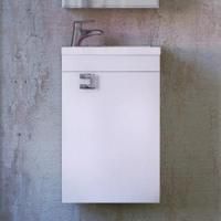 Тумба с раковиной Raval Kub 40 белая, подвесная