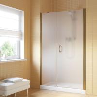 Душевая дверь в нишу Vegas Glass EP-F-2 LUX 140 05 10 R профиль бронза, стекло сатин