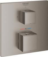 Смеситель для душа Grohe Grohtherm Cube 24153AL0 термостат, темный графит