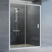 Душевая дверь в нишу Vegas Glass ZP 150 01 01 профиль белый, стекло прозрачное