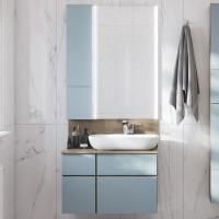 Мебель для ванной Aquaton Мишель 80 дуб рустикальный, раковина Лола 60