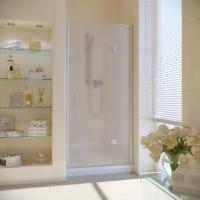 Душевая дверь в нишу Vegas Glass AFP LUX 110 07 10 R профиль матовый хром, стекло сатин