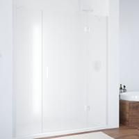 Душевая дверь в нишу Vegas Glass AFP-F 140 01 10 R профиль белый, стекло сатин