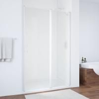 Душевая дверь в нишу Vegas Glass EP-F-1 125 01 01 R профиль белый, стекло прозрачное