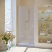 Душевая дверь в нишу Vegas Glass AFP LUX 120 01 10 L профиль белый, стекло сатин