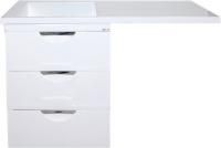 Тумба под раковину Misty Куба 60 белая, под стиральную машину